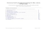 Concurrent programming in the Java language