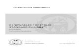 Renewables Portfolio Standard Eligibility Guidebook