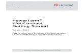 PowerTerm WebConnect Getting Started - Ericom - Application & VDI
