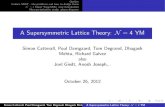 A Supersymmetric Lattice Theory: N=4 YM