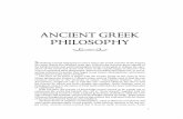 ANCIENT GREEK PHILOSOPHY - Benjamin Cummings