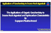 The Applications of Organic Geochemistry to Source Rock Appraisal