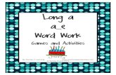 Long a a e Word Work - Printable Reading Games | Printable Phonics