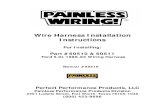 Wire Harness Installation Instructions - JEGS Performance Auto