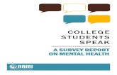 COLLEGE STUDENTS SPEAK - NAMI: National Alliance on Mental Illness