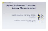 Spiral Software Tools for Assay Management - COQA Home Page
