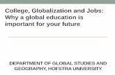 College, Globalization and Jobs: Why a global education is