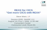 REXX for CICS - University of Florida