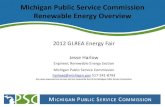 Michigan Public Service Commission Renewable Energy Overview