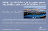 First announcement 20th International Symposium on Shiftwork and