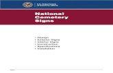 National Cemetery Signs - Office of Construction & Facilities