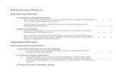 Risk Assessment Check List - West Virginia Department of Health