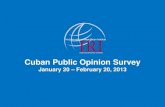 Cuba Public Opinion Survey