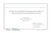 Design for a Satellite Communication Link in a Space Based