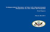 Independent Review of the US Government Response to the Haiti Earthquake