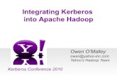 Integrating Kerberos into Apache Hadoop - MIT Kerberos Consortium