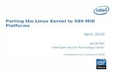 Porting the Linux Kernel to X86 MID Platforms