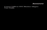 Lenovo USB-to-DVI Monitor Adapter User Guide