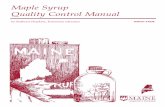Maple Syrup Quality Control Manual - University of Maine System | Home