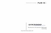 NEC UX5000 Software Program Manual