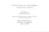 A First Course in Linear Algebra - An Open-Source Textbook