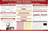 Real-Time Lecture Captioning and Transcription for Assisted