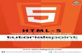 Download HTML5 Tutorial (PDF Version) - Tutorials Point