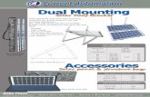 100~135Watt Sized panels Dual roof mount structure