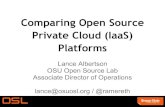 Private Cloud (IaaS) Comparing Open Source Platforms