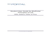 Student User Guide for BioPortal Principles of Life