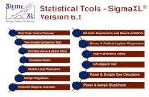 Statistical Tools - SigmaXL Version 6 - Excel Statistical Data