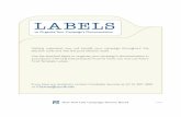2013 Cover Letter for Campaign Documentation Labels