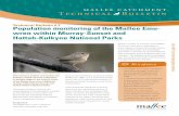 Technical Bulletin # 2 Population monitoring of the Mallee Emu