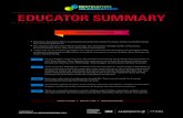 EDUCATOR SUMMARY - Arkansas Destination ImagiNation