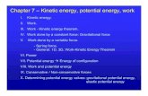 Chapter 7 â€“ Kinetic energy, potential energy, work