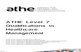 ATHE Level 7 Qualifications in Healthcare Management