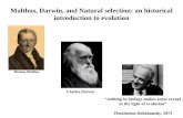 Malthus, Darwin, and Natural selection: an historical introduction