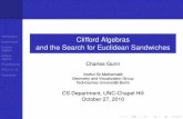 Introduction Clifford Algebras and the Search for Euclidean Sandwiches