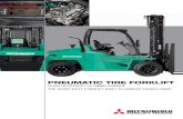 Mitsubishi Logisnext Americas - PNEUMATIC TIRE FORKLIFT...30 Tire size – front, standard duals in 8.25-15-12PR 31 Tire size – rear in 8.25-15-12PR 32 Wheelbase in mm 90.6 2,300