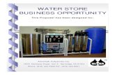 WATER STORE BUSINESS OPPORTUNITY - AMERITEK INDUSTRIES