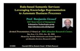 Rule-based Semantic Services: Leveraging Knowledge Representation