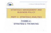 STRATEGIC MANAGEMENT AND BUSINESS POLICY PART II: STRATEGIC ANALYSIS