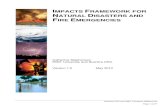 IMPACTS FRAMEWORK FOR NATURAL DISASTERS AND FIRE EMERGENCIES