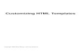 Customizing HTML Templates