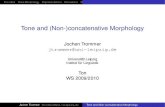 Tone and (Non-)concatenative Morphology