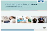 Guidelines for using computers - ACC Homepage