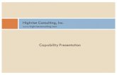 Highrise Consulting Capabilities Presentation