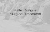 Hallux Valgus: Surgical Treatment
