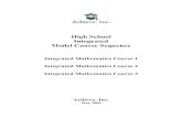 Integrated Mathematics Course 1 Integrated Mathematics Course 2