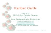 Kanban Cards - APICS San Gabriel Valley